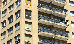 A high rise block of flats