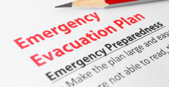 Fire Risk Assessments Bristol. Emergency evacuation plan concept.