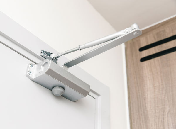 Accredited HMO fire door inspection being carried out